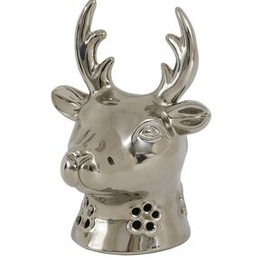 Silver Deer Head Winter Decor Office Decor diffuser reindeer Christmas decor